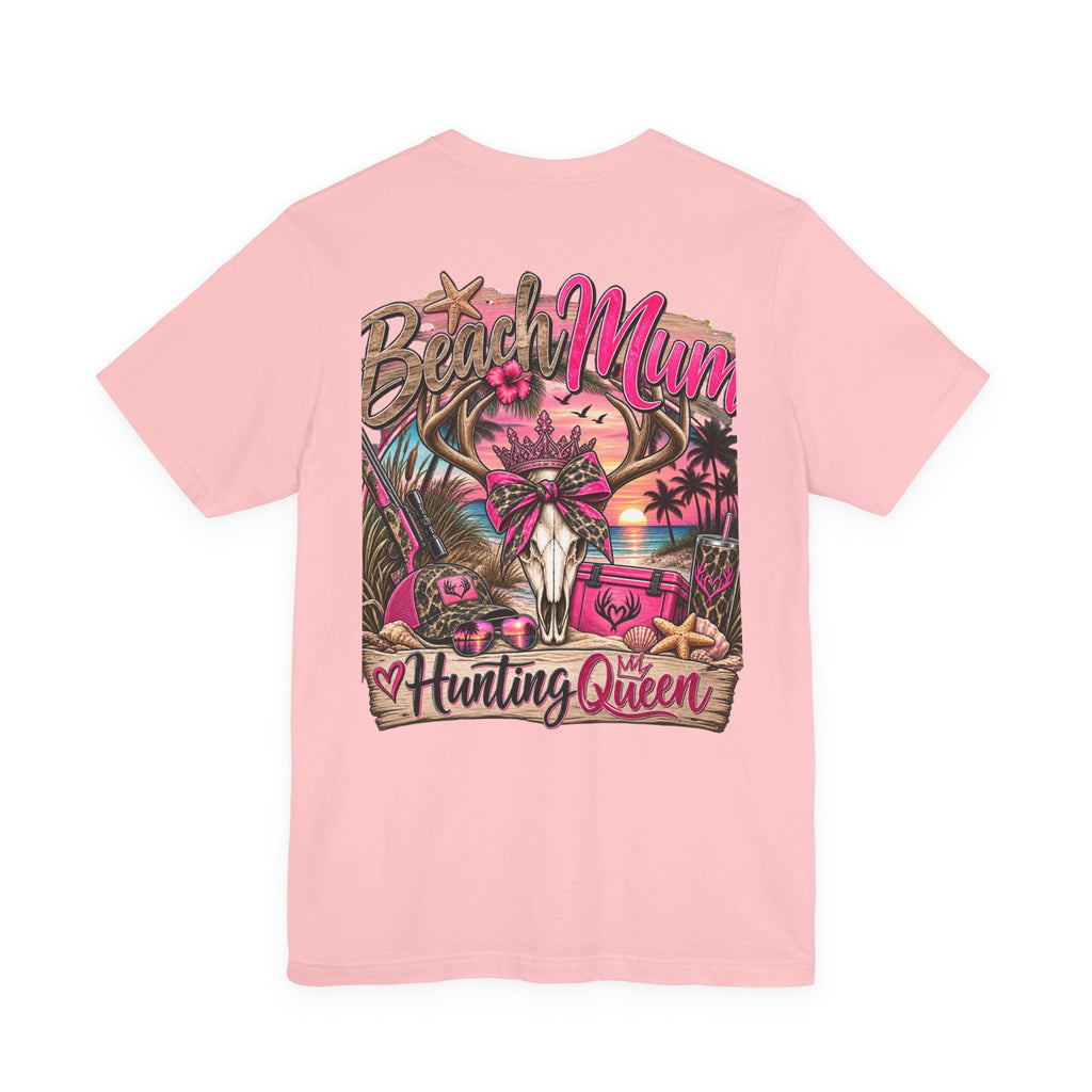 Beach Mum Hunting Queen T‑Shirt
