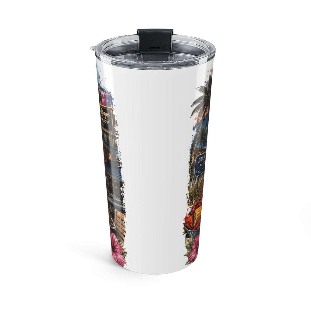 Coastal Vibes 20oz Tumbler — Beach Life Sunset Travel Mug