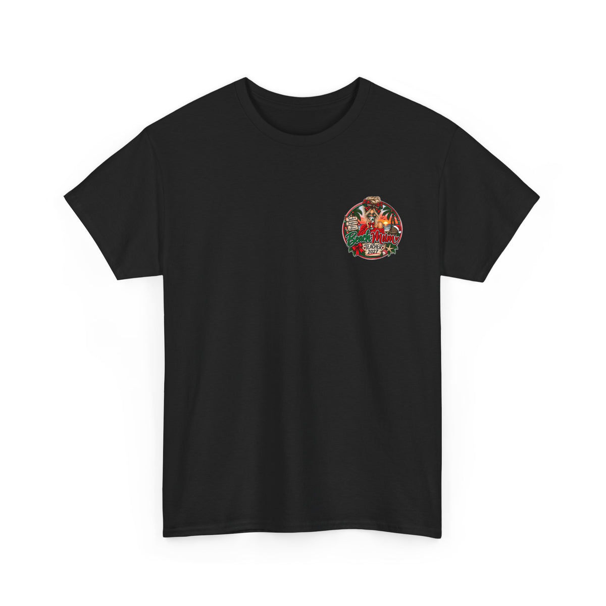 Teacher Christmas T-Shirt — Holiday fun, Teach Love Inspire Holiday Tee