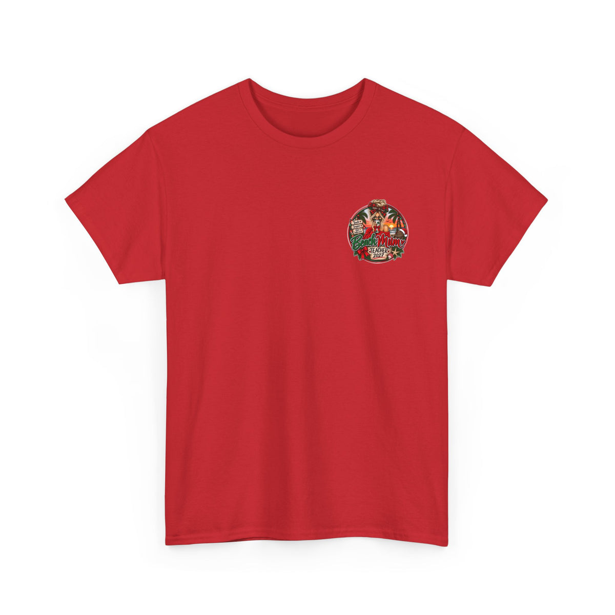 Teacher Christmas T-Shirt — Holiday fun, Teach Love Inspire Holiday Tee