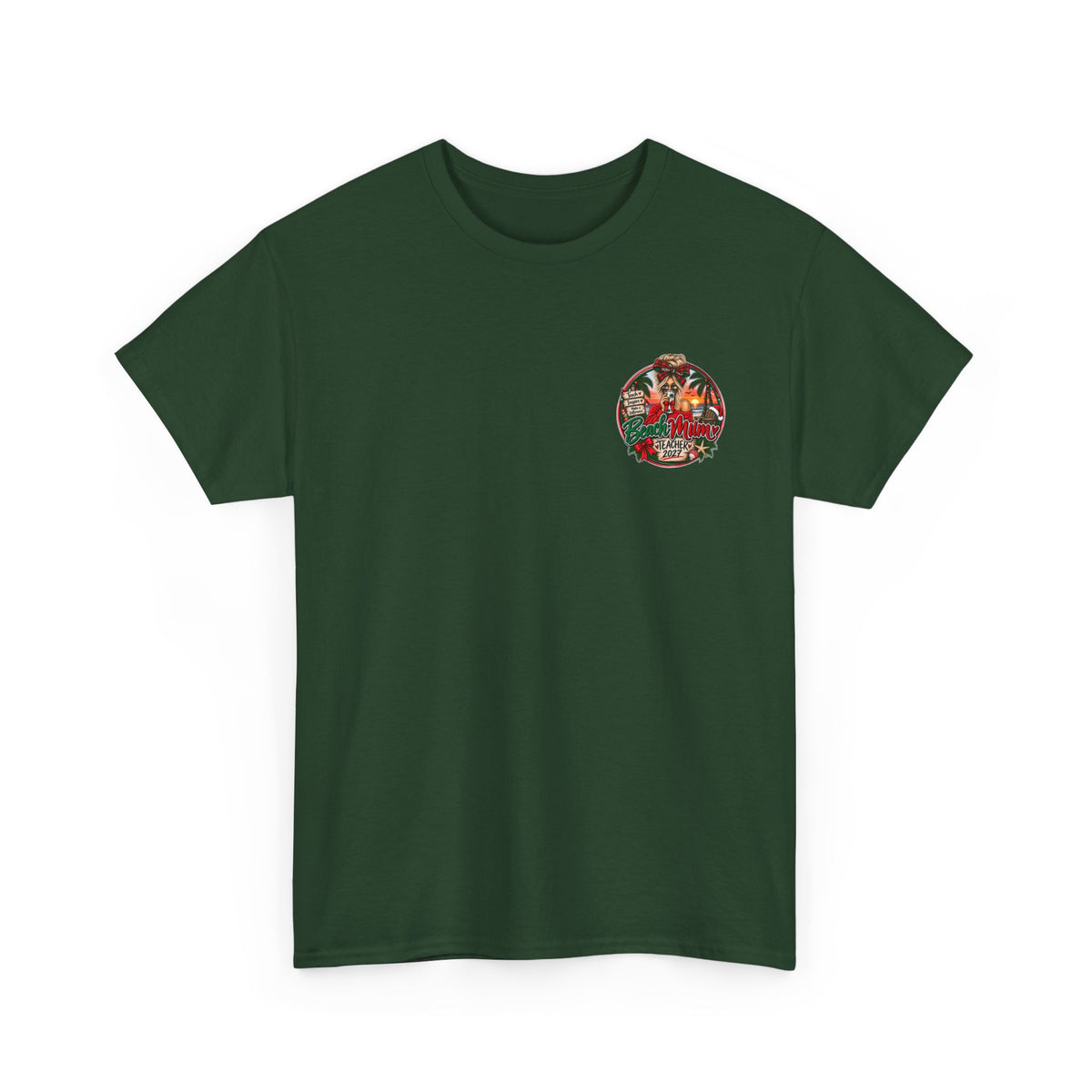 Teacher Christmas T-Shirt — Holiday fun, Teach Love Inspire Holiday Tee