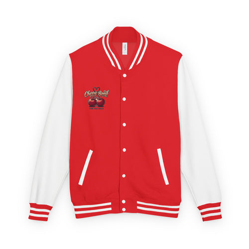 Cherry Bomb Letterman Jacket — 'Cherry Bomb For The Bold' Retro Varsity Jacket