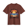 Beach Mum Halloween T-Shirt — Retro Palm Pumpkin Graphic Tee
