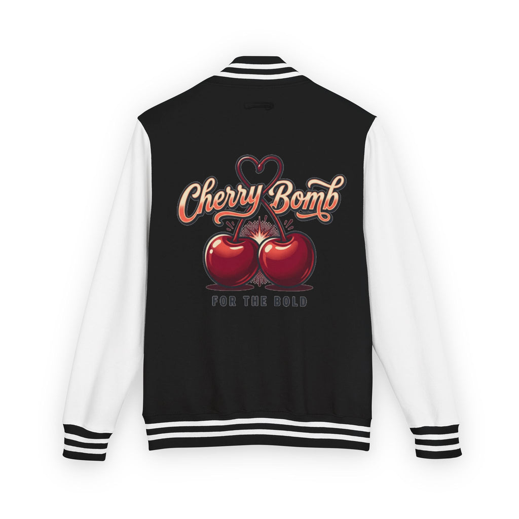 Cherry Bomb Letterman Jacket — 'Cherry Bomb For The Bold' Retro Varsity Jacket