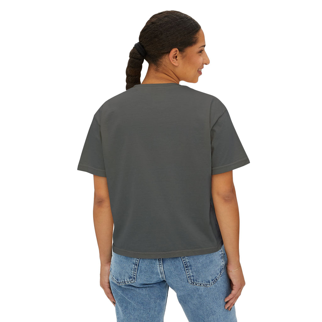 Cherry Bomb Graphic Tee — "Cherry Bomb For The Bold" Women's Boxy T‑Shirt