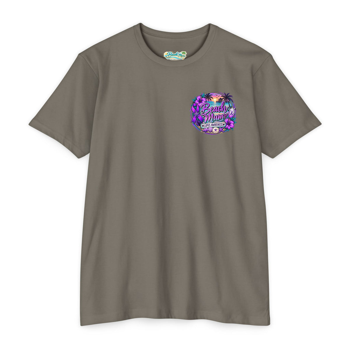 Lupus Awareness T-Shirt — Unstoppable Woman Purple Ribbon Tee