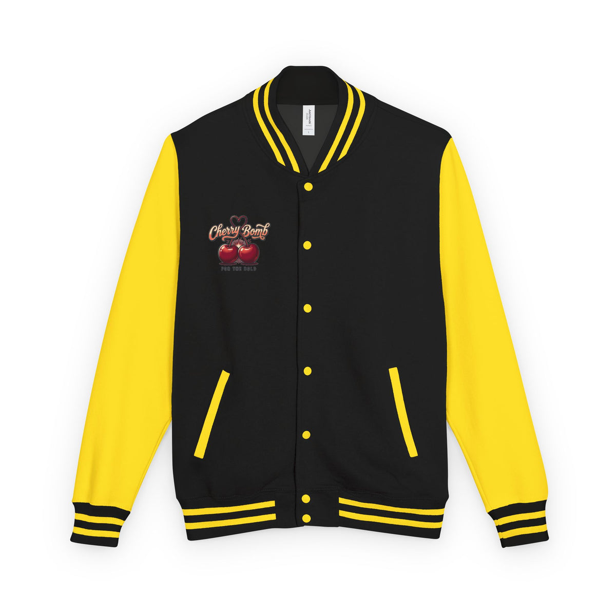 Cherry Bomb Letterman Jacket — 'Cherry Bomb For The Bold' Retro Varsity Jacket
