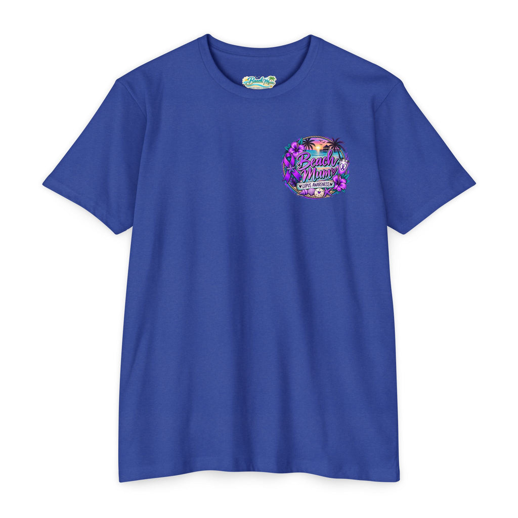 Lupus Awareness T-Shirt — Unstoppable Woman Purple Ribbon Tee