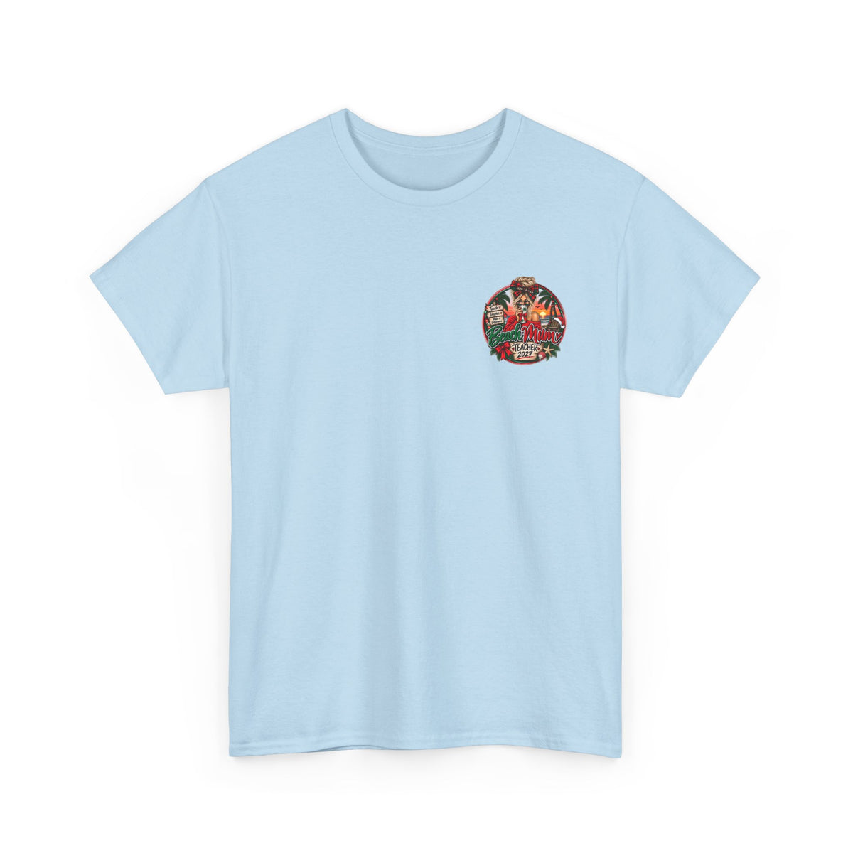 Teacher Christmas T-Shirt — Holiday fun, Teach Love Inspire Holiday Tee