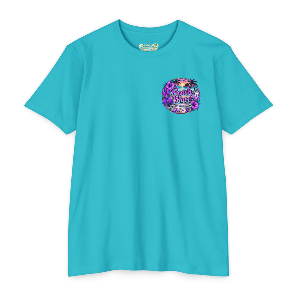 Lupus Awareness T-Shirt — Unstoppable Woman Purple Ribbon Tee