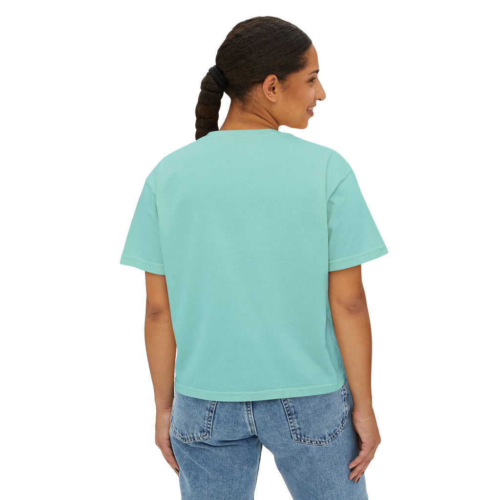 Cherry Bomb Graphic Tee — "Cherry Bomb For The Bold" Women's Boxy T‑Shirt