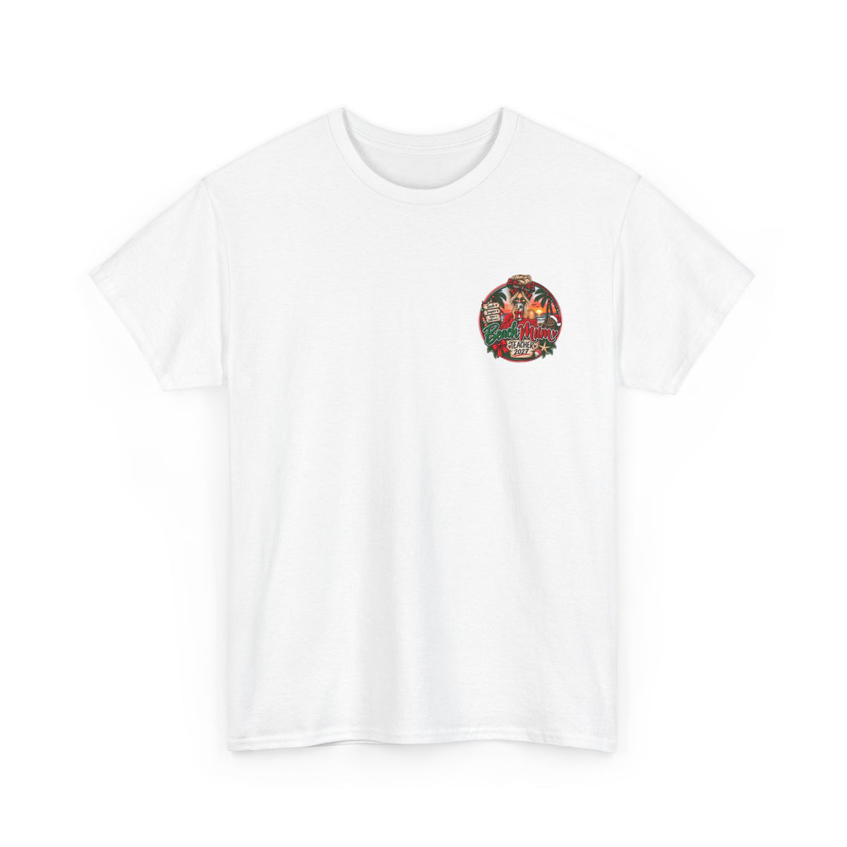 Teacher Christmas T-Shirt — Holiday fun, Teach Love Inspire Holiday Tee