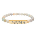 Engraved 'MAMA' Natural Stone Stretch Bracelet