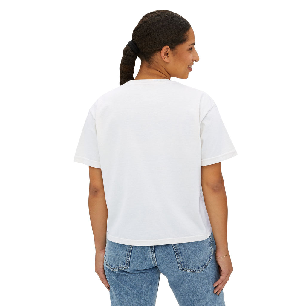 Cherry Bomb Graphic Tee — "Cherry Bomb For The Bold" Women's Boxy T‑Shirt